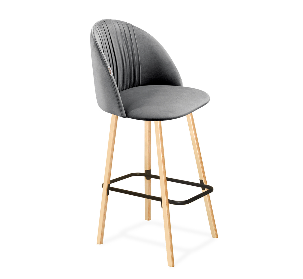 Барный стул Порто, серый фото