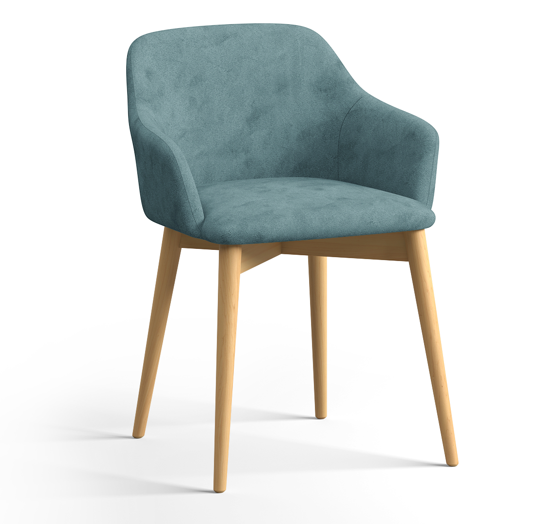 Кресло Канна, бук, пыльно голубой фото