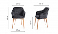 Кресло Канна, черный, изумруд фото