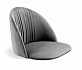 Полубарный стул Порто, серый, черный фото